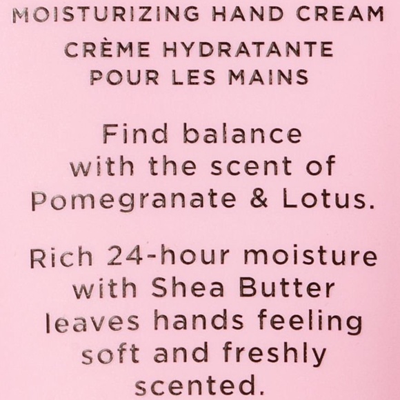 Victoria’s Secret Body Care Pomegranate & Lotus Moisturizing Hand Cream - Picture 2 of 3